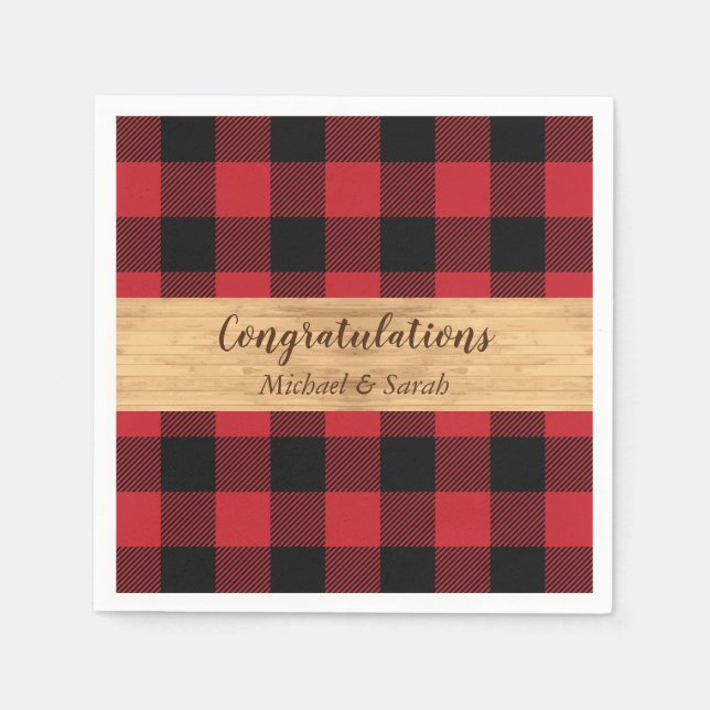 Serviette En Papier Chasse aux cerfs Lodge Baby shower Antlers (Devant)