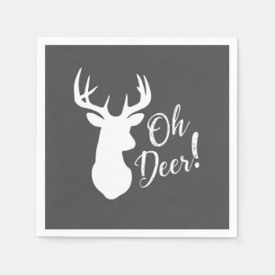 Serviette En Papier Chasse aux cerfs Lodge Baby shower Antlers
