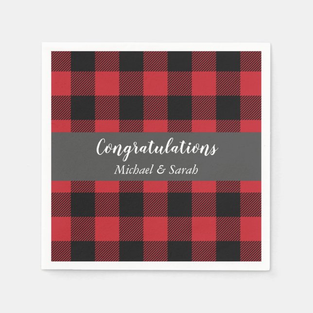 Serviette En Papier Chasse aux cerfs Lodge Baby shower Antlers (Devant)