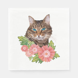 Serviette En Papier chat                          