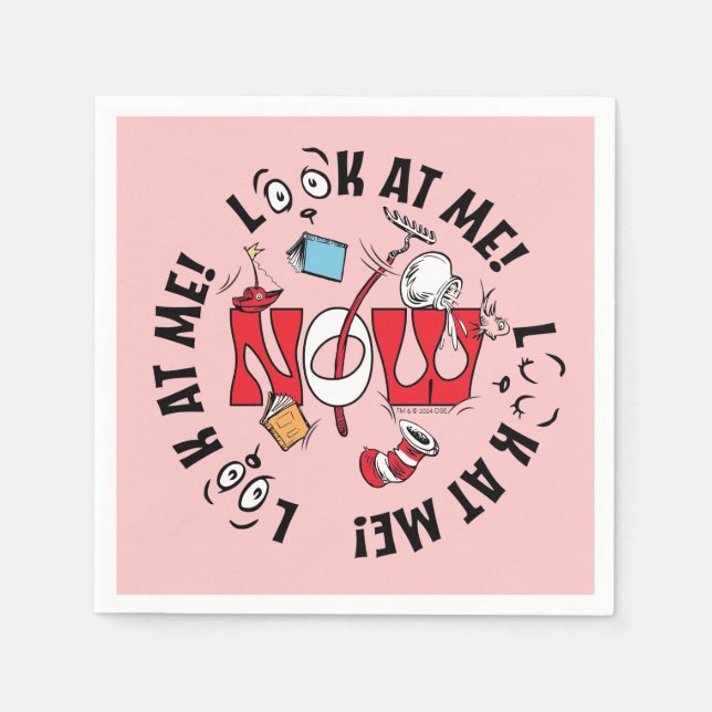 Serviette En Papier Chat dans le Casquette | Regarde-Moi ! Regarde-Moi (Devant)