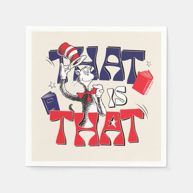 Serviette En Papier Chat dans le Casquette | Voilà... (Devant)