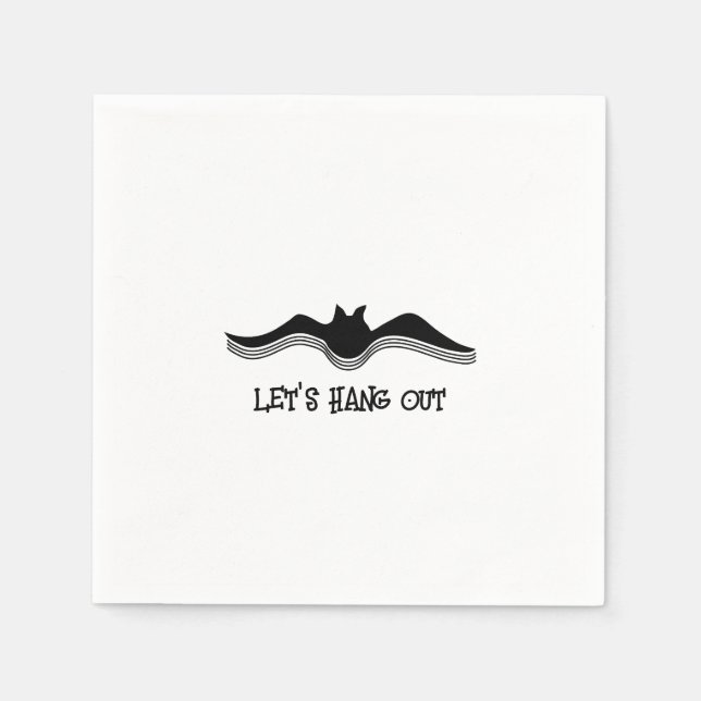 Serviette En Papier Chat d'Halloween, Allons-y (Devant)