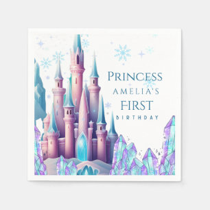 Serviette En Papier Château de dessin animé Royaume de Frozen papier d