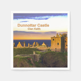 Serviette En Papier Château de Dunnottar — Clan Keith