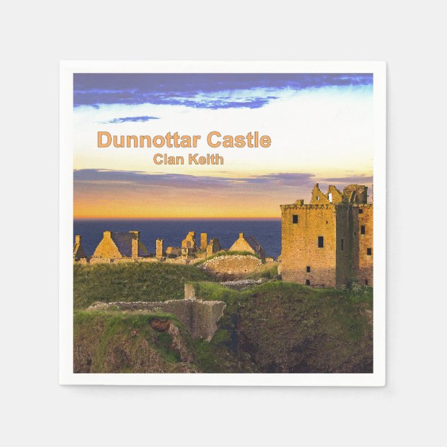 Serviette En Papier Château de Dunnottar — Clan Keith (Devant)