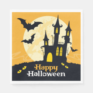 Serviette En Papier Château de Halloween