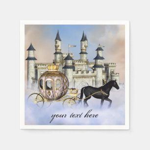 Serviette En Papier Château de princesse de conte de fées