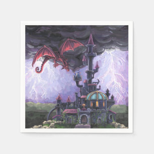 Serviette En Papier Château du dragon
