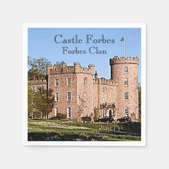 Serviette En Papier Château Forbes - Forbes Clan (Devant)