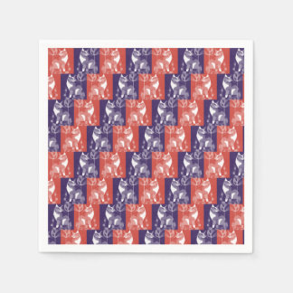 Serviette En Papier Chats