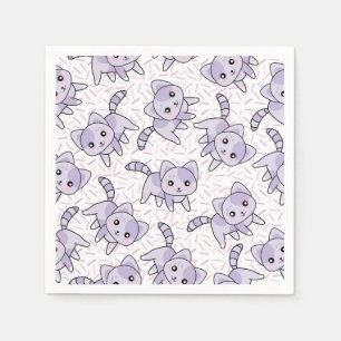 Serviette En Papier Chats