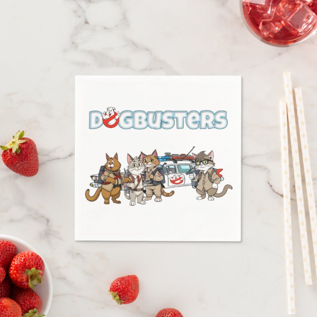 Serviette En Papier Chats Dogbusters (En situation)