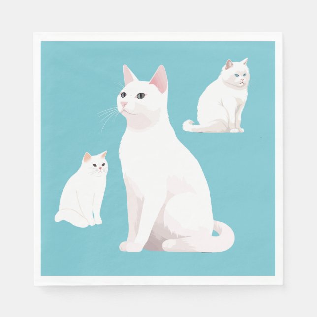 Serviette En Papier Chats durs (Devant)