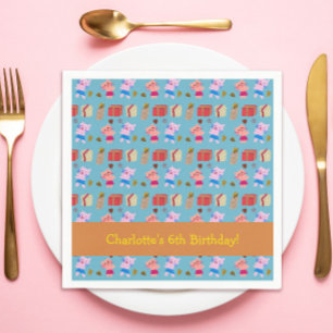 Serviette En Papier Chats joués avec cadeaux Anniversaire de enfant Pa