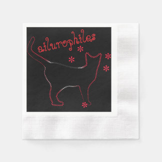 Serviette En Papier chatte en ligne, félin génial Papier Napkin