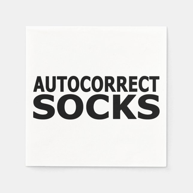 Serviette En Papier Chaussettes de correction automatique (Devant)