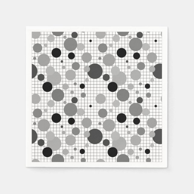 Serviette En Papier Chaussettes pois Memphis (Devant)