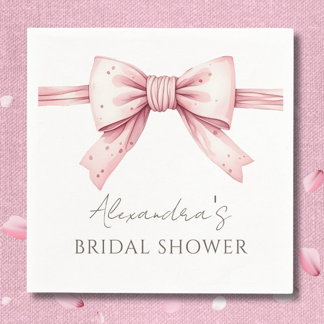 Serviette En Papier Chaussures à mâchoires roses nouant la Fête des ma (Créateur téléchargé)