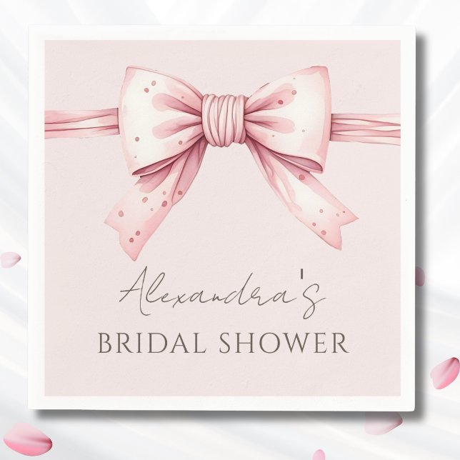 Serviette En Papier Chaussures à mâchoires roses nouant la Fête des ma (Créateur téléchargé)