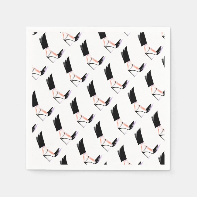 Serviette En Papier Chaussures à talon élevé pour femmes (Devant)