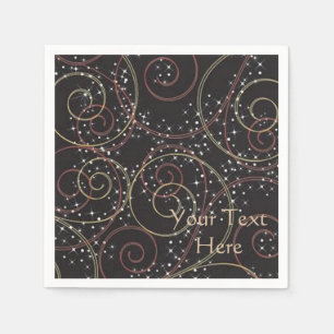 Serviette En Papier Chaussures Brown personnalisées de Starlight Motif