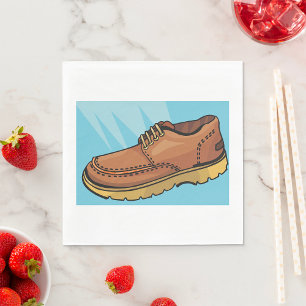 Serviette En Papier Chaussures Brown serviettes