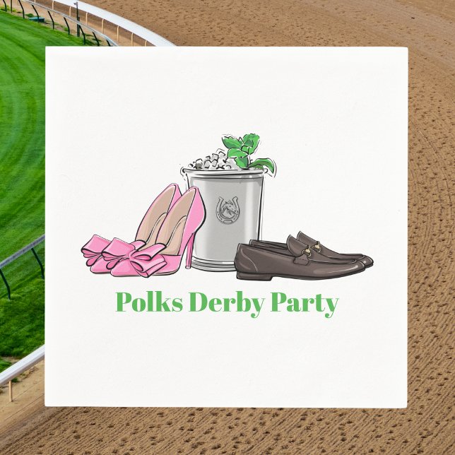 Serviette En Papier Chaussures de fantaisie pour le jour de la course  (Créateur téléchargé)