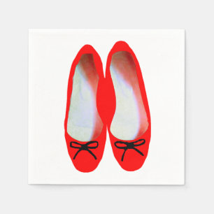 Serviette En Papier Chaussures rouges