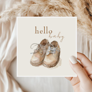 Serviette En Papier Chaussures vintages Boho minimaliste Baby shower g