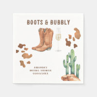 Chaussures Western et douche de mariée pétillante 