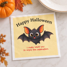 Chauve-souris drôle d'Halloween personnalisée