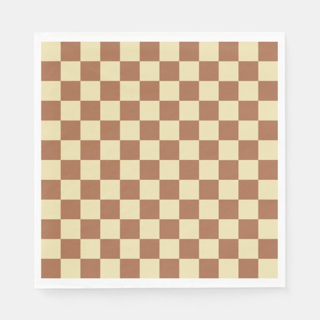 Serviette En Papier Checkered (Devant)