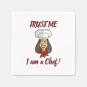 Serviette En Papier Chef femme