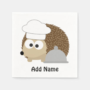 Serviette En Papier Chef Hedgehog