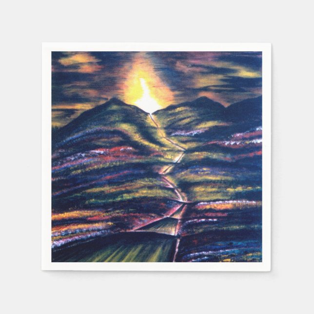 Serviette En Papier Chemin de vie (Devant)