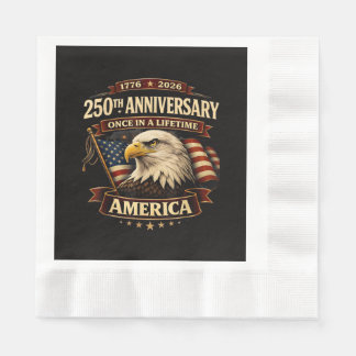 Serviette En Papier Chemise 250e anniversaire États-Unis 250e Amérique