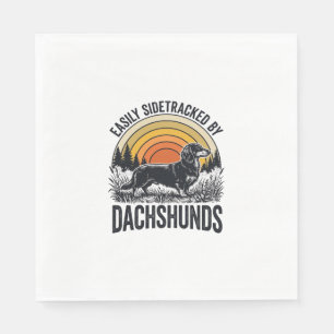 Serviette En Papier Chemise amateur de Dachshund facilement dévié Art