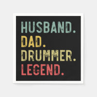 Chemise Cadeau Vintage Homme Mari Papa Batteur Lég