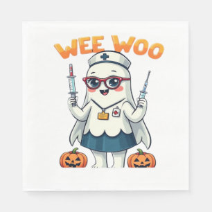 Serviette En Papier Chemise classique Halloween prête pour les infirmi