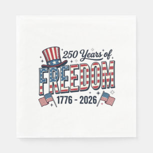 Serviette En Papier Chemise commémorative patriotique 250 ans de liber