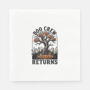 Serviette En Papier Chemise d'arbre d'Halloween Graphique de citrouill