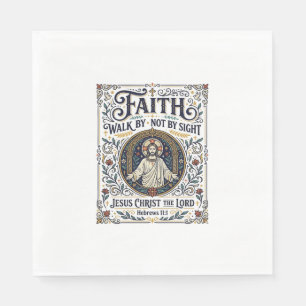 Serviette En Papier Chemise d'art d'écriture de journal de Bible de Jé