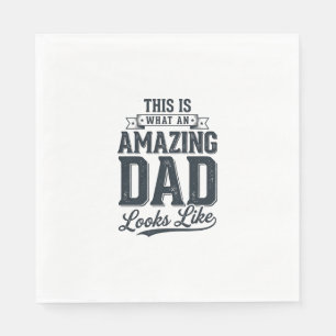 Serviette En Papier Chemise de conception de typographie vintage Amazi