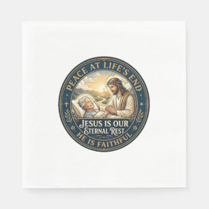 Serviette En Papier Chemise de confort de fin de vie Jésus Hospice chr