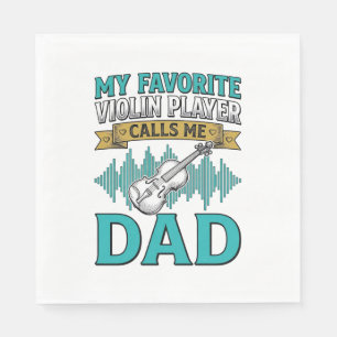 Serviette En Papier Chemise de papa violoniste Le joueur de violon fav
