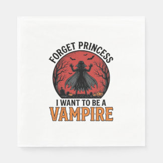 Serviette En Papier Chemise de princesse vampire rétro épouvantable Ha