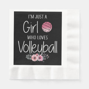 Serviette En Papier Chemise de volley-ball pour filles adolescentes fe