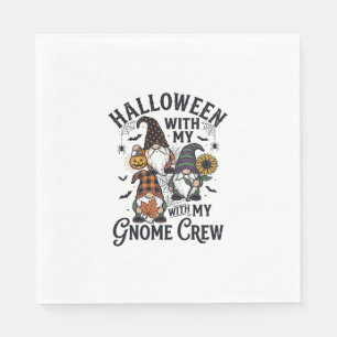 Serviette En Papier Chemise d'équipage de gnome Halloween Gravure vint