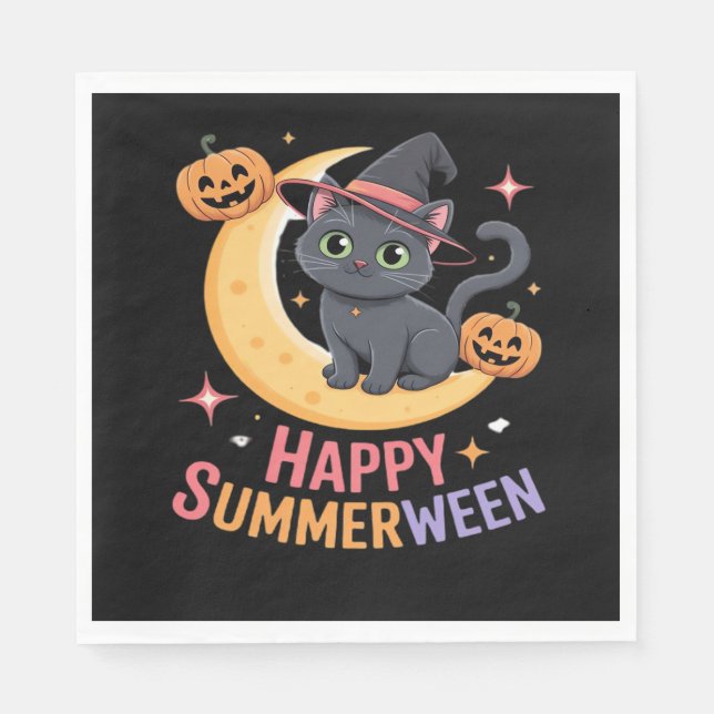 Serviette En Papier Chemise esthétique Essentielle pour Halloween Cute (Devant)